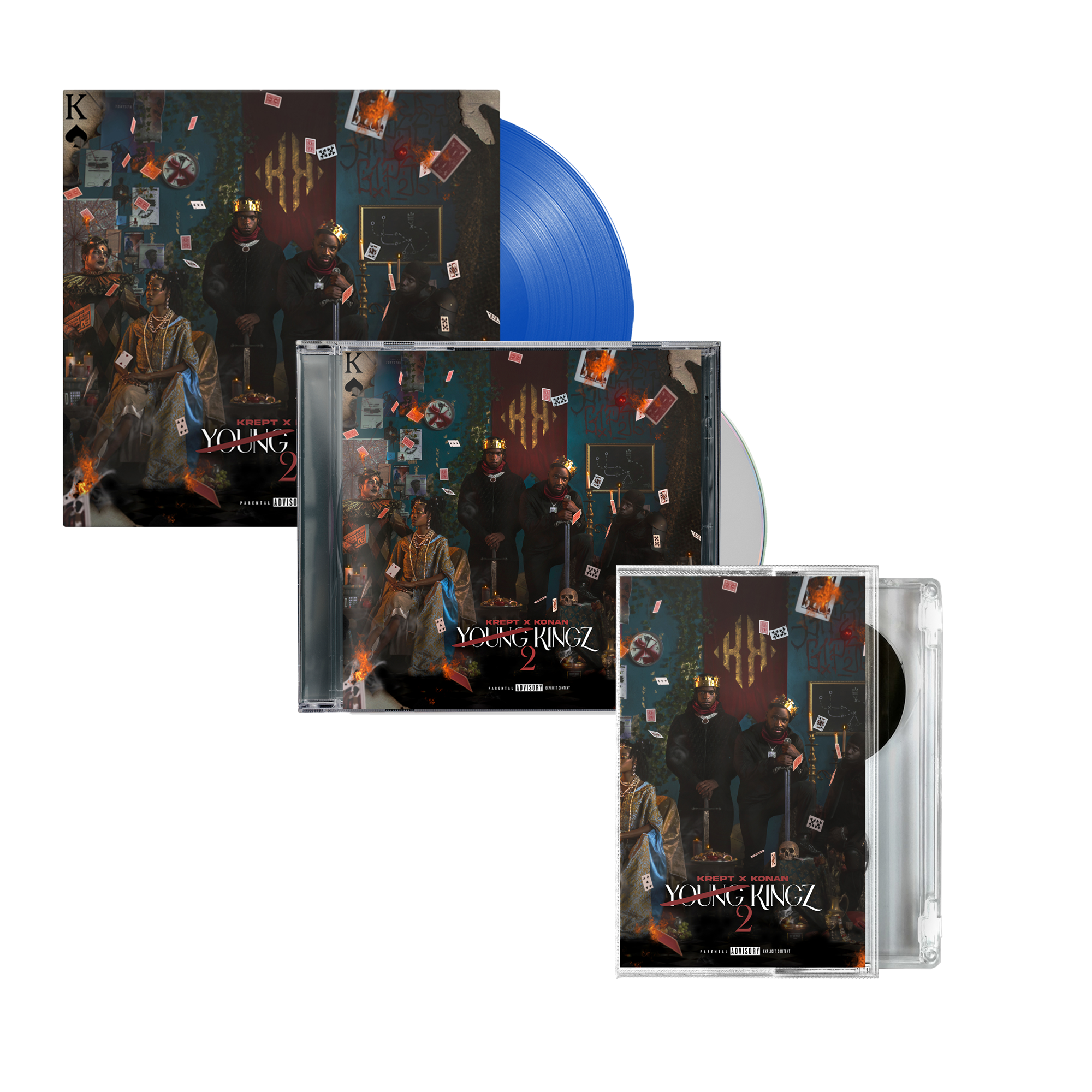 Young Kingz II: Blue Signed Vinyl LP + Signed CD + Signed Cassette