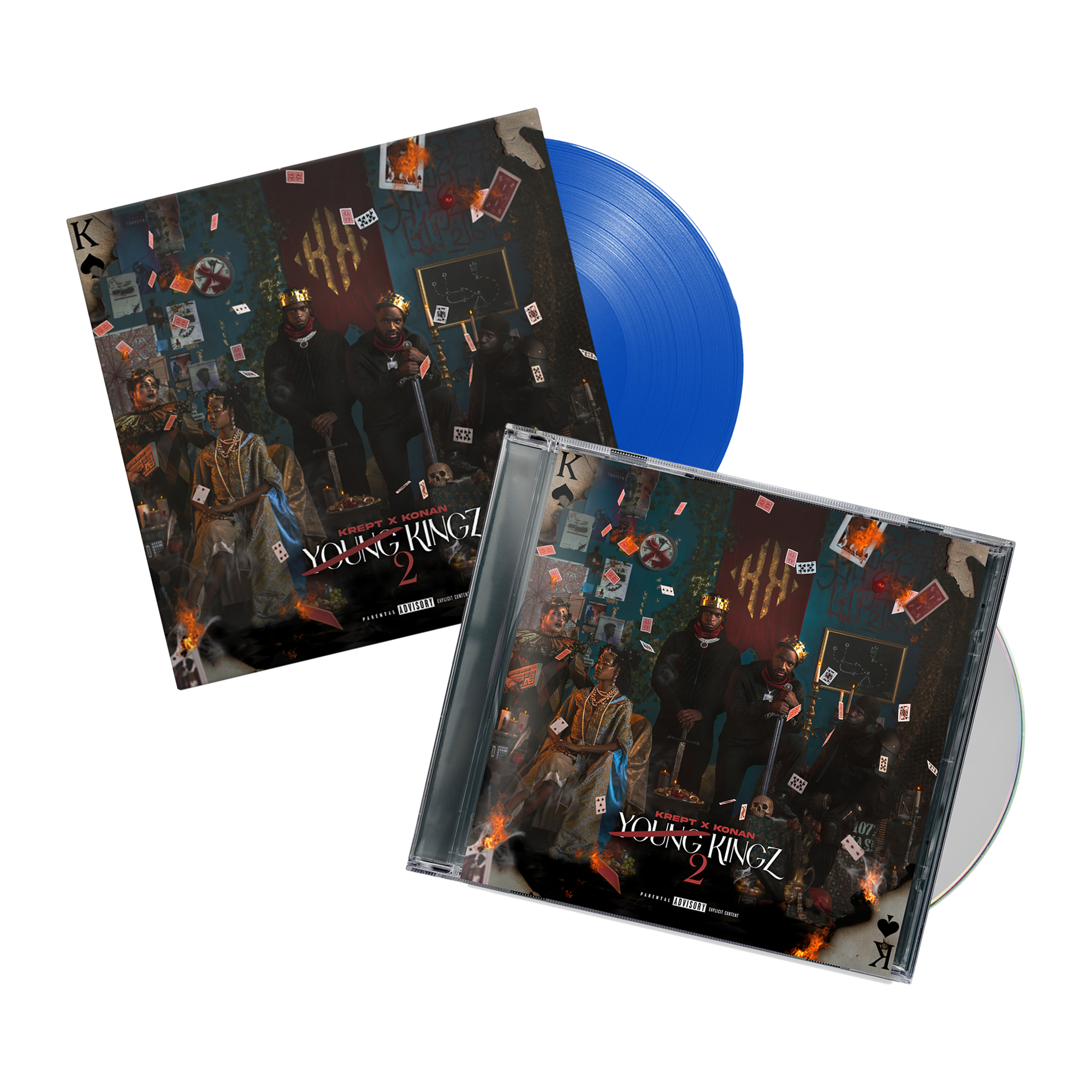 Young Kingz II: Blue Signed Vinyl LP + Signed CD