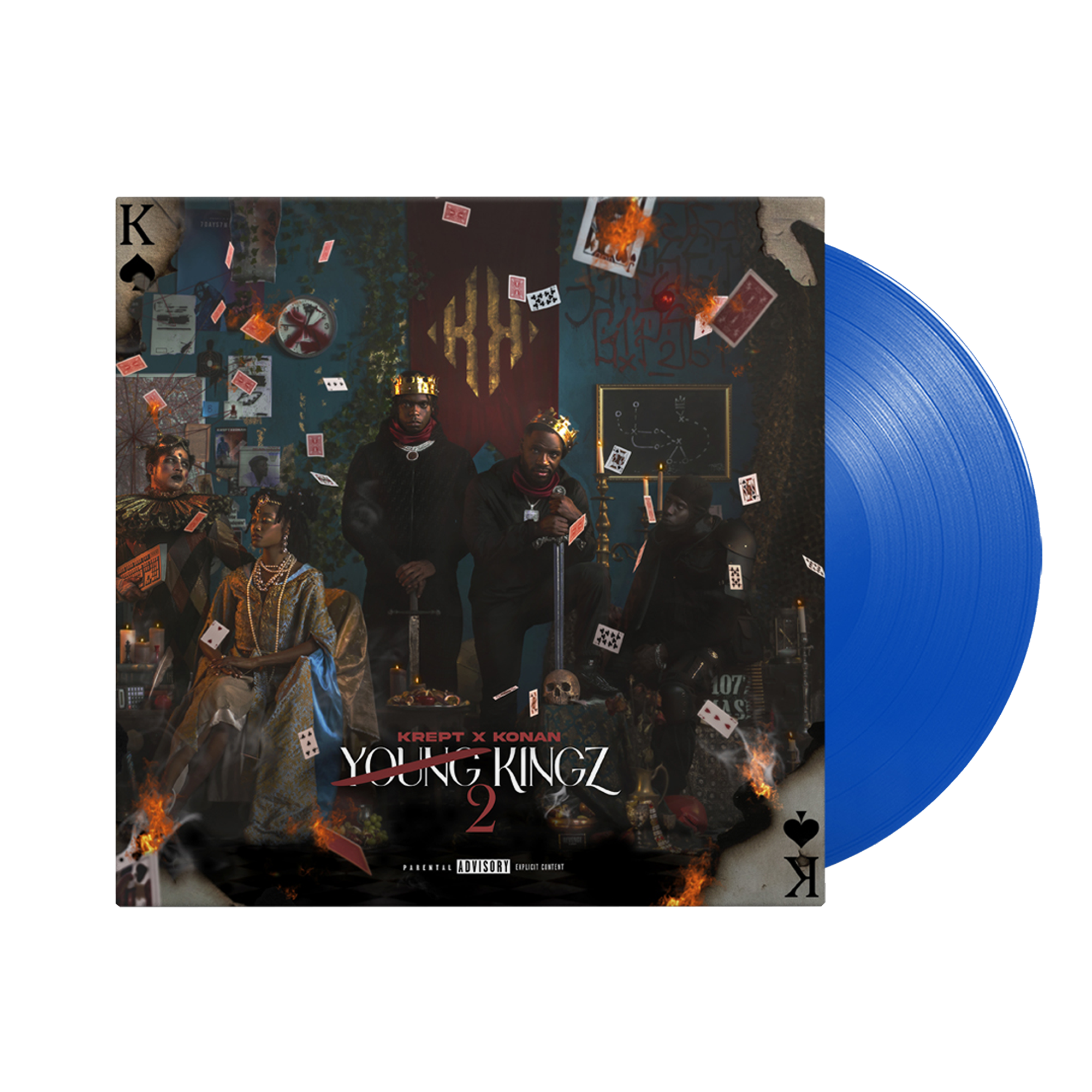 Krept & Konan - Young Kingz II: Blue Signed Vinyl LP